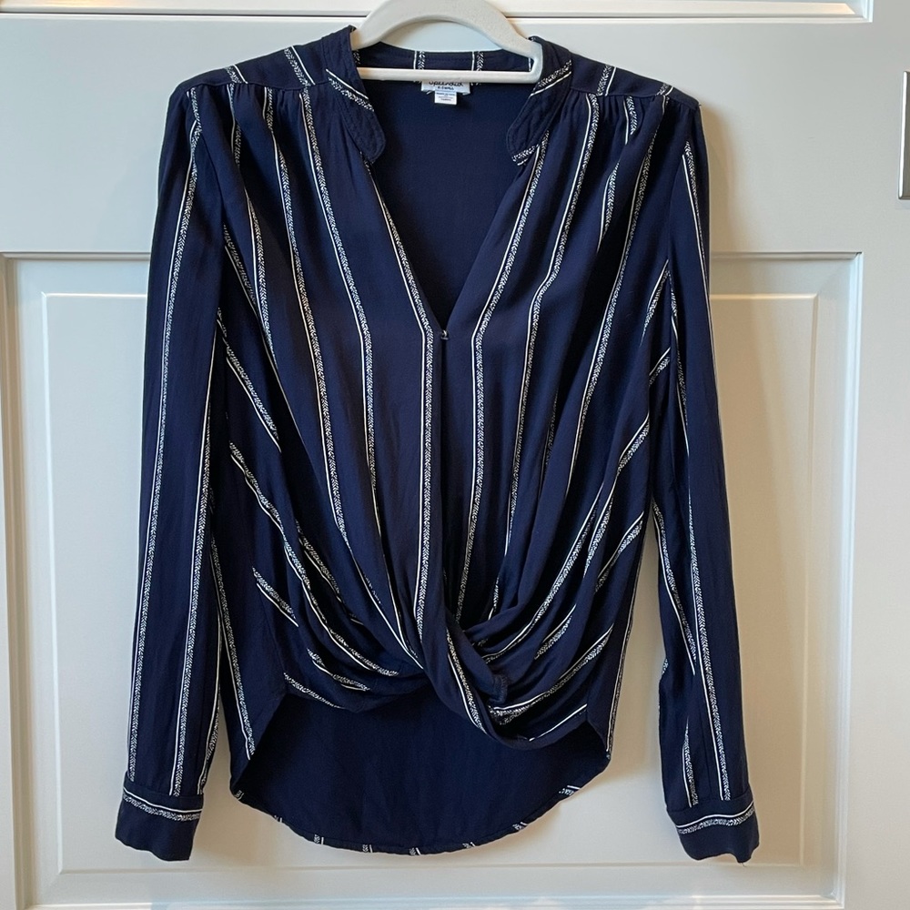 Splendid Foley Surplice Top